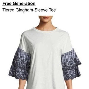 Free Generation Los Angeles tiered sleeve tee - Picture 1 of 6
