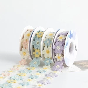 Flower Pattern Design Wedding Decoration Ribbon Christmas Party Supply - Picture 1 of 10