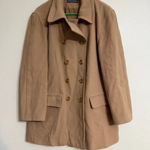 Brooks Brothers Women’s Brushed Wool Cashmere Peacoat Tan - Picture 1 of 5