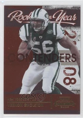 2008 Playoff Contenders Rookie of the Year /500 Vernon Gholston #5 RC - Image 1 of 2