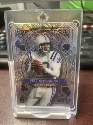 2024 Peyton Manning Comodín 5 Cartas Mazo Apilado 10 de Corazones 1/1 Color Match Foto 1 de 3
