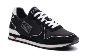 Guess Men's Black/White Lace Up Trainers Shoes FM7NGLSUE12 - Picture 1 of 5