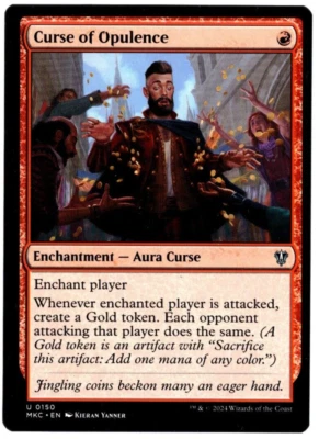 Curse of Opulence 0150 Non Foil Uncommon Murders at Karlov Manor MTG Near Mint - Image 1 of 2