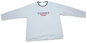 Vintage Tommy Hilfiger Sweater Women's Size XXL Grey "Tommy Jeans" Long Sleeve - Picture 1 of 10