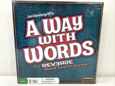A Way With Words Family Reverse Word Search Game New Sealed Jon Vandergriff NEW - Image 1 of 4