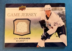 2007-08 Upper Deck Game Jerseys #GJ2-JP Joni Pitkanen Edmonton Oilers NHL - Picture 1 of 2