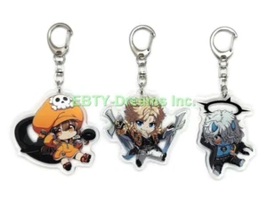 Set di 3 portachiavi in acrilico Guilty Gear Happy Chaos, Leo Whitefang, maggio v1 - Foto 1 di 2