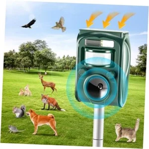 2024 Ultrasonic Animal Repellent, Solar Powered Outdoor Squirrels Deterrent - Picture 1 of 8