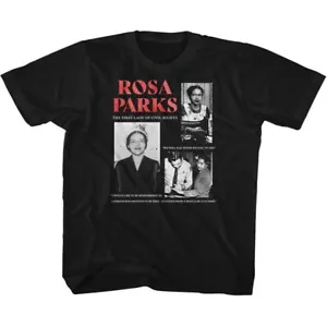 Kids Rosa Parks Multi Pic Black Icon Shirt - Picture 1 of 2