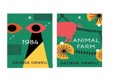Animal Farm and 1984 by George Orwell - 2 NEW Paperback Books Set - Image 1 of 3
