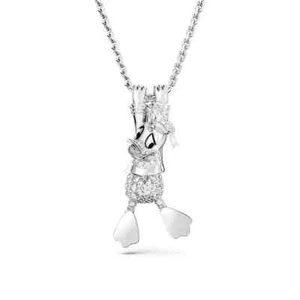 NEW Authentic SWAROVSKI Pave Limited DISNEY Donald Duck Pendant Necklace 5668776 - Picture 1 of 9