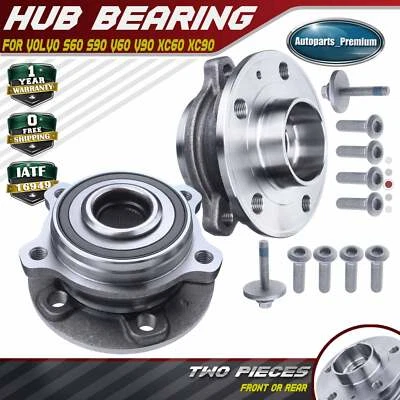 2x Front or Rear Wheel Bearing Hub Assembly for Volvo XC90 16-19 S60 S90 V90 V60 - Image 1 of 4
