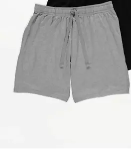 GRIS JERSEY ALGODÓN HOMBRE ROPA DE SALÓN PANTALONES CORTOS UK PEQUEÑO G4 - Imagen 1 de 1