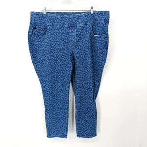 Leggings Belle by Kim Gravel Flexibelle stampa leopardata lavaggio medio taglie forti 26W - Foto 1 di 6