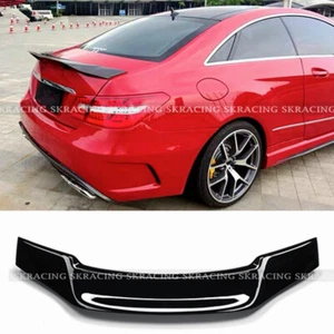 Fits 10-17 Mercedes W207 C207 E-Class Coupe Glossy Black Rear Trunk Spoiler Wing - Picture 1 of 13
