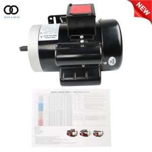 60HZ 115V/230V General 1 Phase Electric Motor 2HP 3450 RPM 56C Frame 5/8"Shaft - Picture 1 of 9