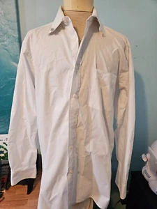 Christian Dior Monsieur dress shirt button down white Sz 15 1/2 long sleeve mens - Picture 1 of 6