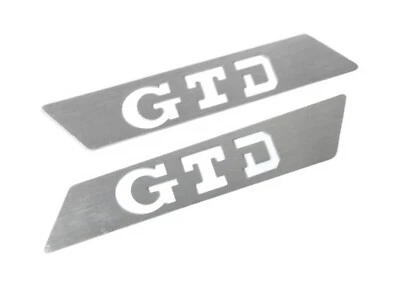 SITZEINLAGE GTD ALU LEISTE FÜR VW GOLF MK5 MK6 JETTA PASSAT TOURAN PAAR - SI0009 - Bild 1 von 2