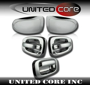 Sierra Silverado 99-06 Chrome Mirror Door Handle Cover Tailgate Cover - Bild 1 von 1