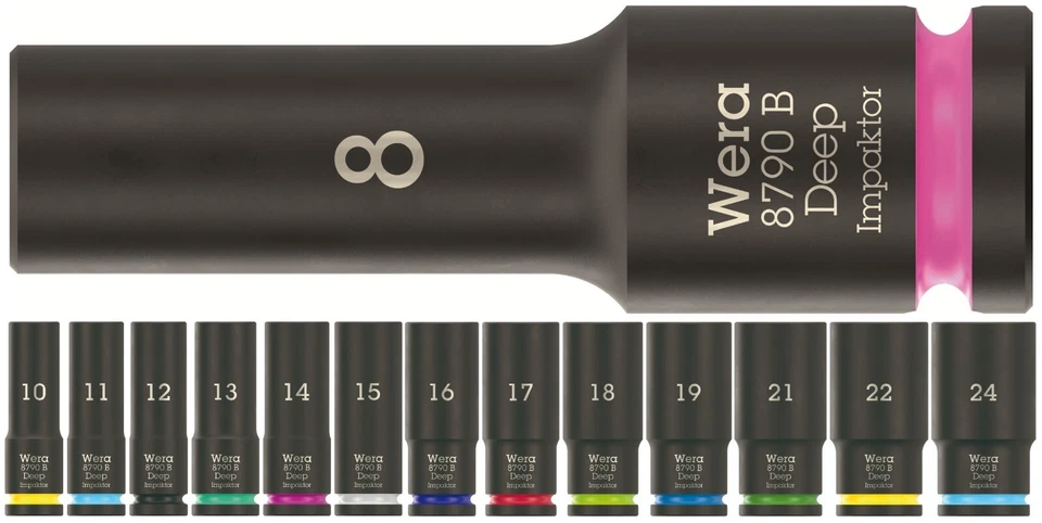 Enchufe profundo Wera 8790 B Impaktor 3/8" métrico Foto 1 de 1