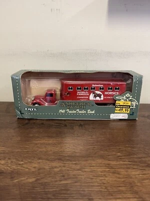 Anheuser Busch Ertl 1941 Tractor Trailer Bank 1/43 Scale Diecast Budweiser - Image 1 of 4
