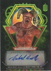 GABRIEL WOOLF Autograph card #20/50- DOCTOR WHO Extraterrestrial Encounters - Picture 1 of 2