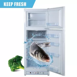 Smad 275L Propane Gas Fridge Top Freezer 220V/LPG Campervan Off-grid Camper - Picture 1 of 14