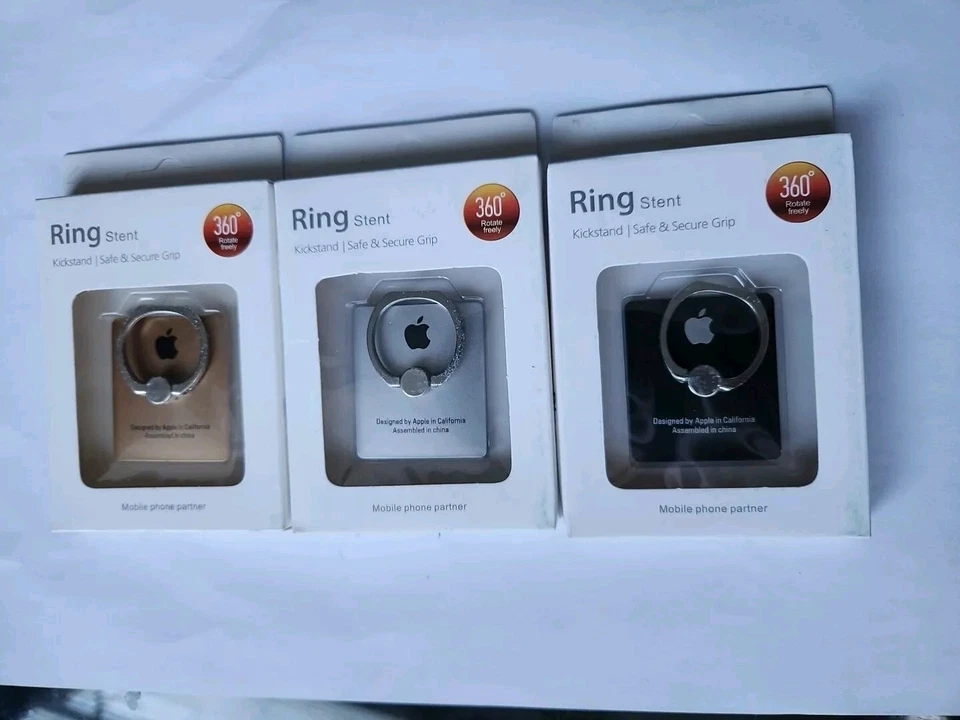 3.Mobile Finger Ring Stand Rotate 360 Phone Holder all devices  Col. 3 For £2.99 - Image 1 of 1