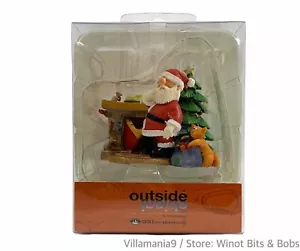 GSI Outdoors Outside Inside Santa Fireplace Canoe Tree Ornament - Picture 1 of 4