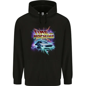 Time Travel Machine Funny 80s Movie Childrens Kids Hoodie - Picture 1 of 3