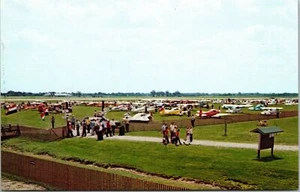 Experimental Aircraft Association Flight Line Wittman Field Oshkosh WI Postcard - Picture 1 of 2