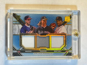 Greg Maddux Randy Johnson Pedro Martinez 2021 Triple Threads Game U Relic #d 3/3 - Picture 1 of 2