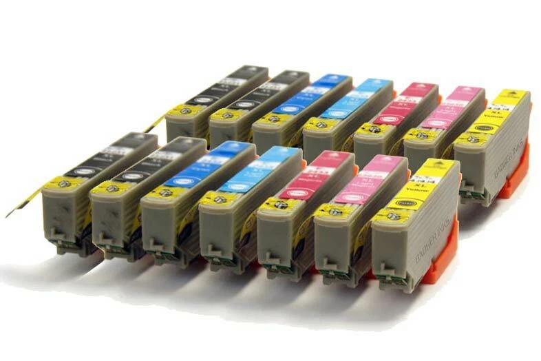 T2438 x2 Sets + 2 Extra BK Compatible Inks non-OEM replacement for 24XL Elephant - Image 1 of 1