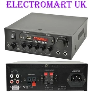 BLUETOOTH DIGITAL STEREO AMP AMPLIFIER WITH FM RADIO 55W PER CHANNEL MIC INPUTS - Picture 1 of 1