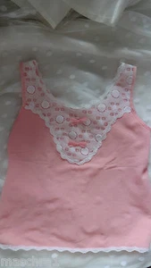 60 er Jahre  Kinder  Nylon velour Perlon  Unterhemd* 104 - Bild 1 von 2