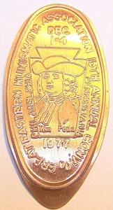 DOW-432: Centavo alargado de colección: CONVENCIÓN ANUAL DE GENA 1977 - PENNSYLVANIA - Imagen 1 de 3