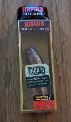 Rapala Skitter Pop Spss-7 Spss07 CH Shad Surface Popper 2.75" Topwater 1/4 OZ Foto 1 de 4