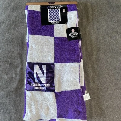 Cobertor de malha Northwestern University College super macio aconchegante 60X70 polegadas - Imagem 1 de 4