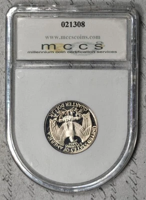 1992-S Washington Quarter Rare MCCS Holder! #11FAZ - Image 1 of 2