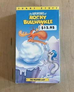 THE ADVENTURES OF ROCKY & BULLWINKLE "The Weather Lady" Sealed VHS Animation - Picture 1 of 7