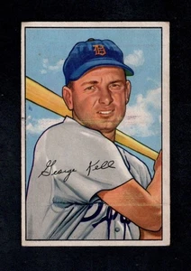 1952 Bowman Baseball Card #75 George Kell HOF Detroit Tigers VG *MK* e - Picture 1 of 2