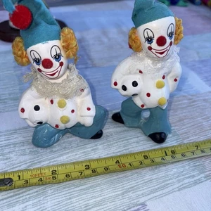 Action Vintage 2er Set Keramik Zirkus Clown Figuren Made In Taiwan - Bild 1 von 6