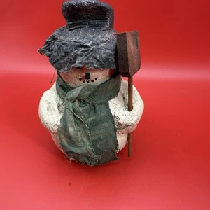 folk art snowman figurine - Picture 1 of 6