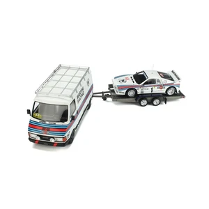Fiat 242 M Remorque + Lancia 037 #1 Rallye Monte Carlo 1983 Röhrl Modèles 1:18 - Imagen 1 de 1