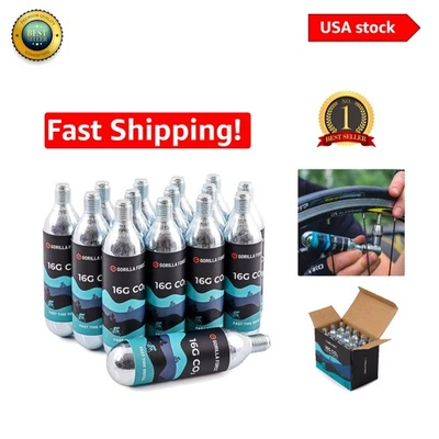Lightweight 16g Co2 Cartridges for Inflators - Reliable & Recyclable - 15 Pack - Image 1 of 4
