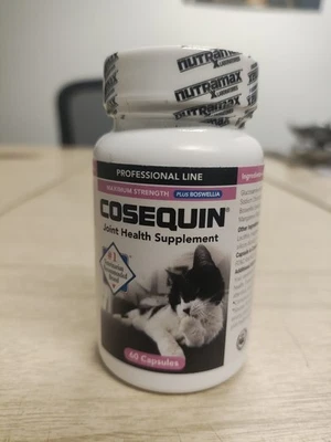 SUPLEMENTO DE SALUD ARTICULAR NUTRAMAX COSEQUIN PLUS BOSWELLIA GATOS 60 CÁPSULAS Foto 1 de 4