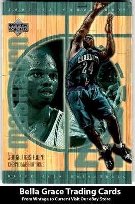 2001-02 Upper Deck Hardcourt Jamal Mashburn #7 Charlotte Hornets NBA Baloncesto Foto 1 de 2