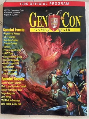 Gen Con Program 1995 d&d star wars vintage - Immagine 1 di 4