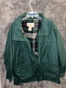 Vintage Eddie Bauer Parka Herren Large Grün Wolldecke Gefüttert Bergjacke - Bild 1 von 5