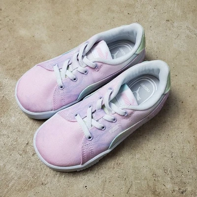 Puma Jada Pastel Zapatos Niñas 10C Rosa Tie Dye Encaje Tenis Informales 38544 Foto 1 de 4